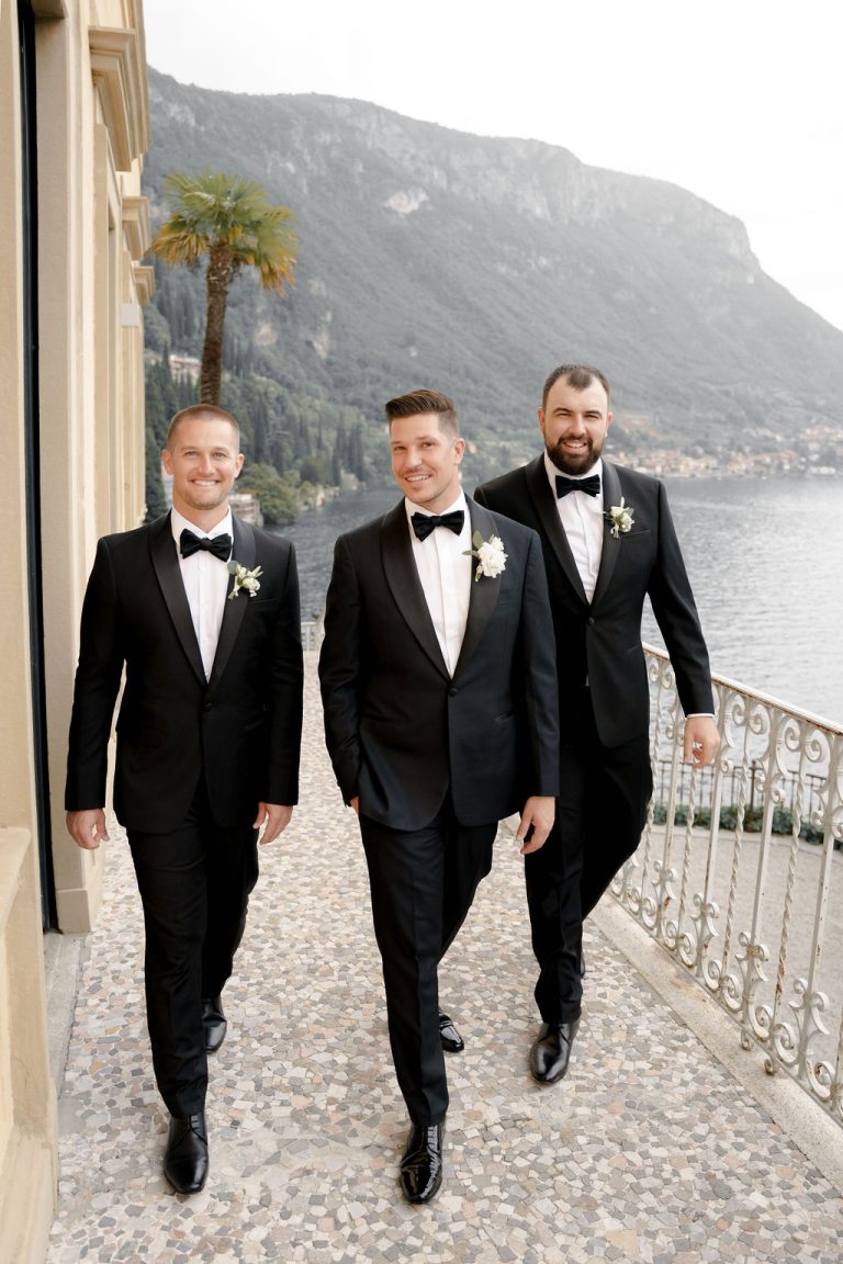 Lake Como Villa Cipressi Groom Prep