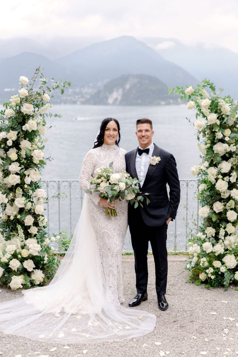 Wedding on Terrace Lake Como Villa Cipressi