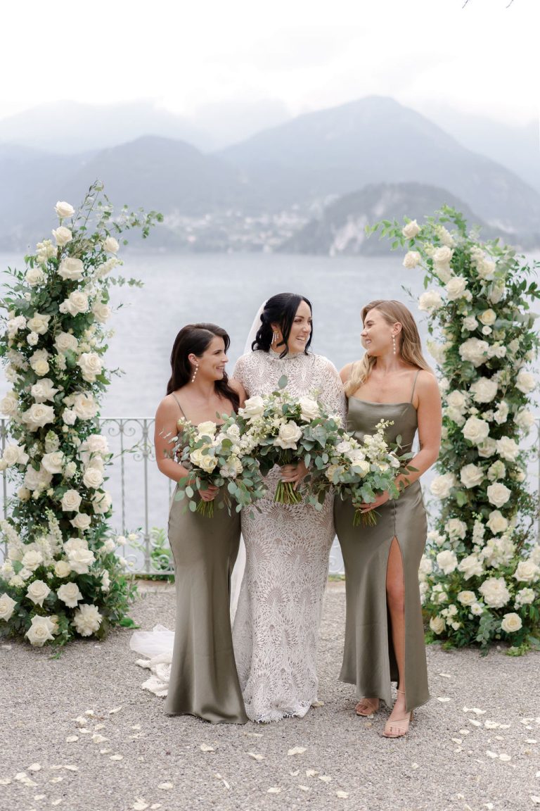 Bridesmaids Lake Como Wedding Photography Villa Cipressi