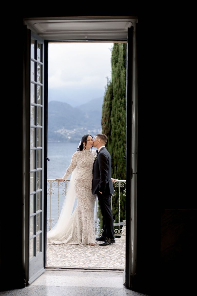 Villa Cipressi Bride and Groom Balcony
