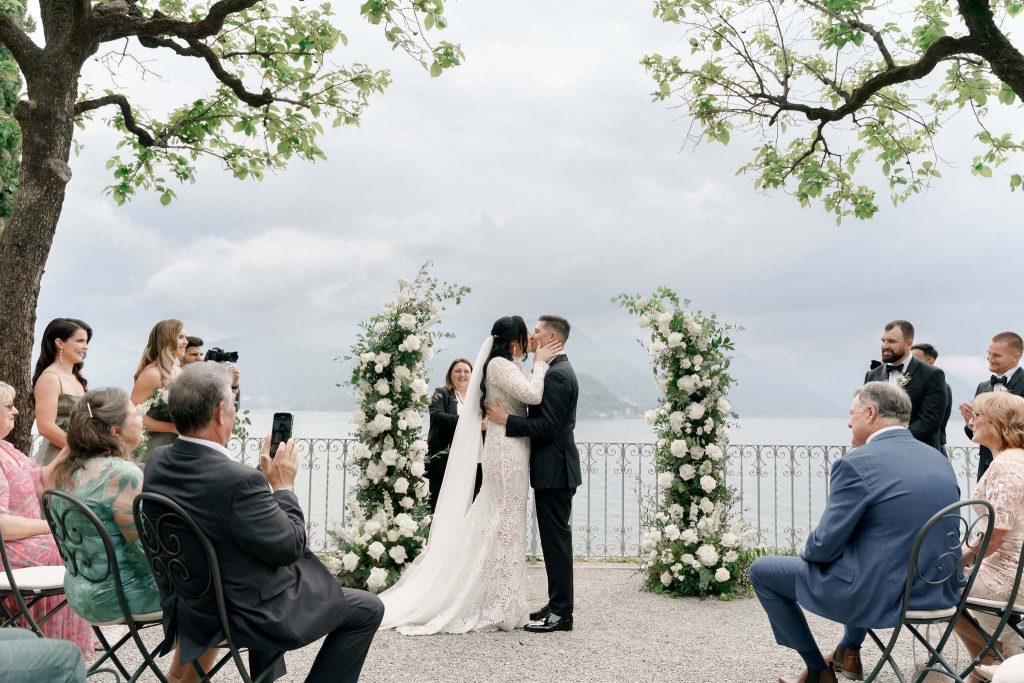 Still image from a Villa Cipressi Lake Como wedding video in Italy